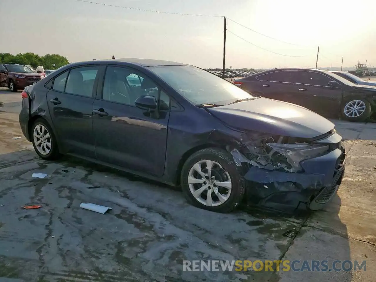 4 fotografías del automóvil dañado 5YFEPRAE4LP105487 TOYOTA COROLLA 2020