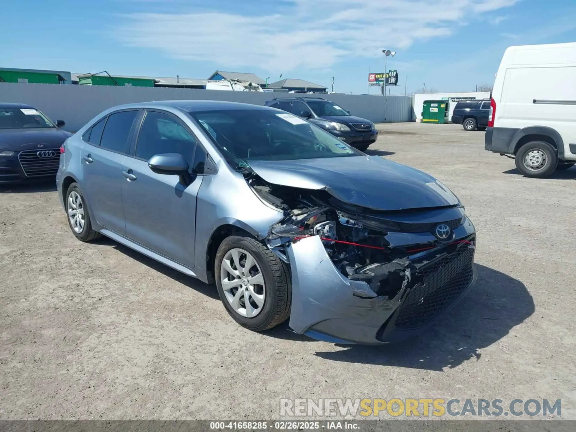 1 fotografías del automóvil dañado 5YFEPRAE4LP107501 TOYOTA COROLLA 2020