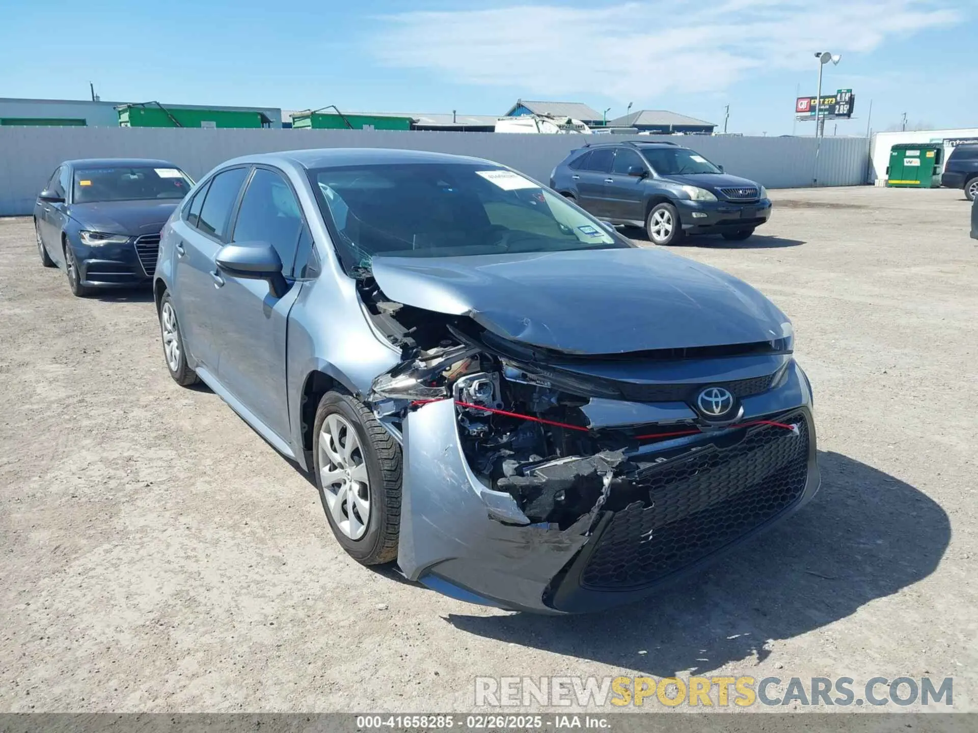 6 fotografías del automóvil dañado 5YFEPRAE4LP107501 TOYOTA COROLLA 2020