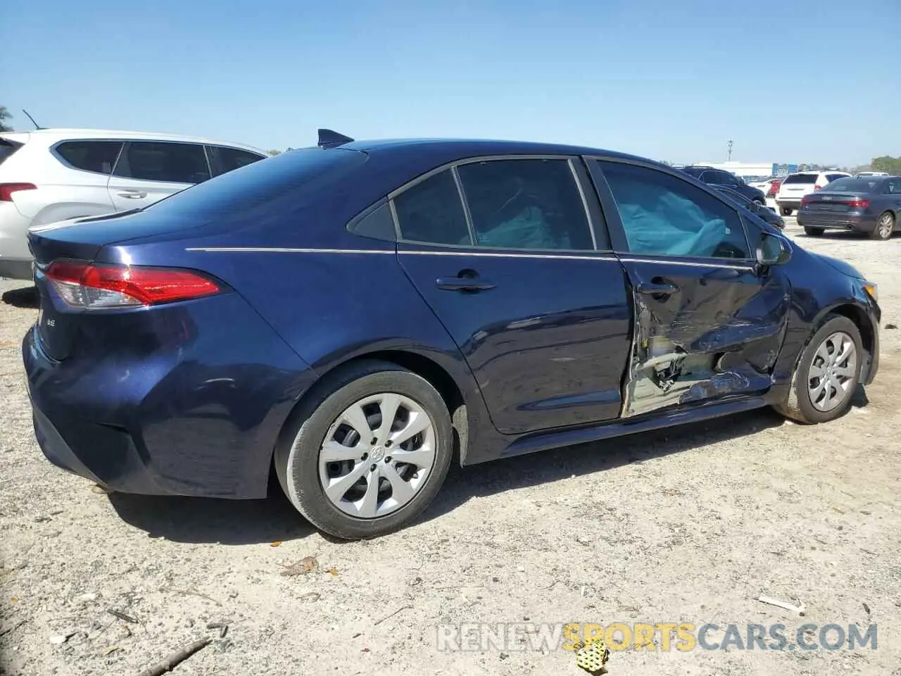 3 fotografías del automóvil dañado 5YFEPRAE4LP110639 TOYOTA COROLLA 2020