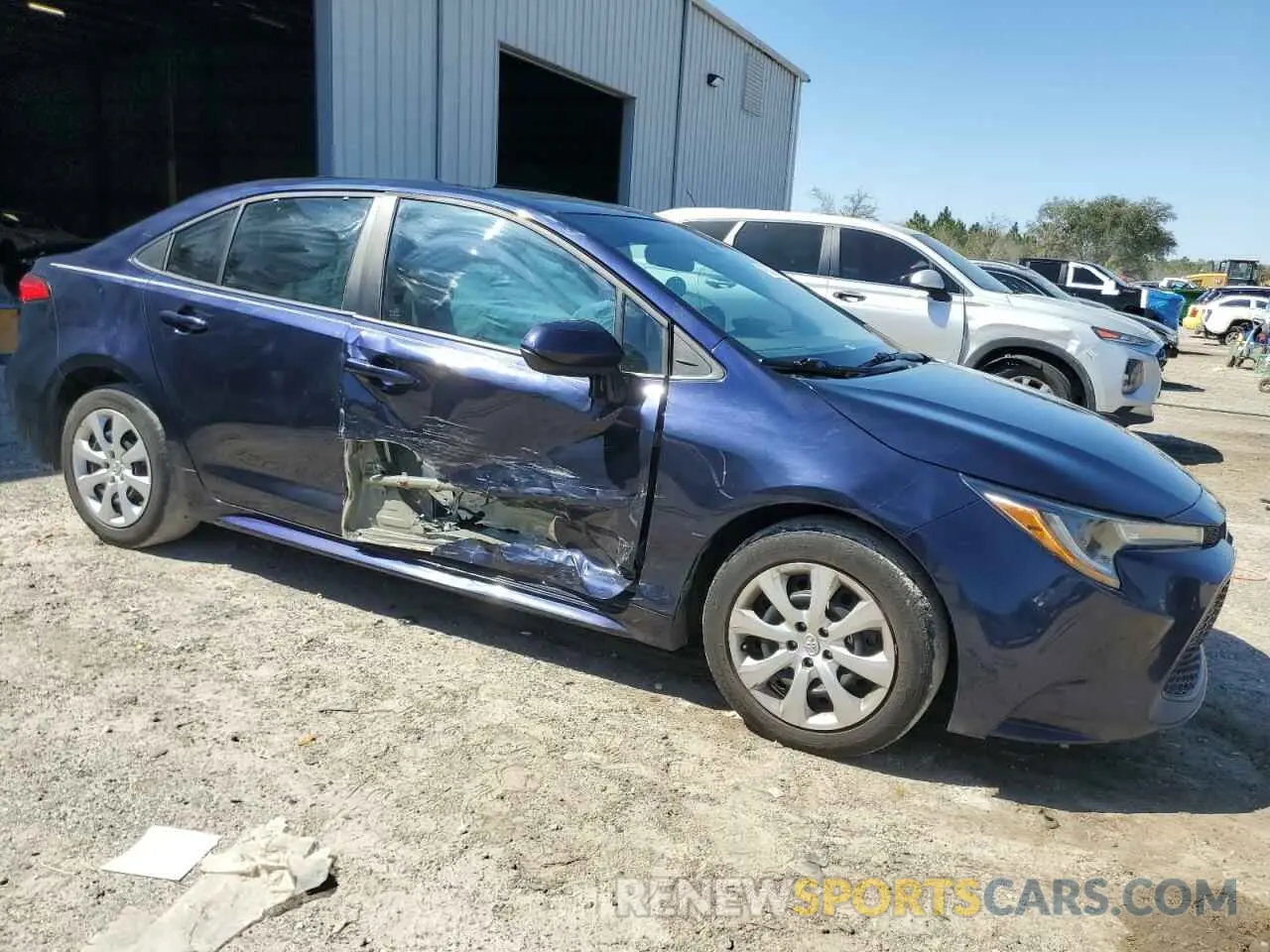 4 fotografías del automóvil dañado 5YFEPRAE4LP110639 TOYOTA COROLLA 2020