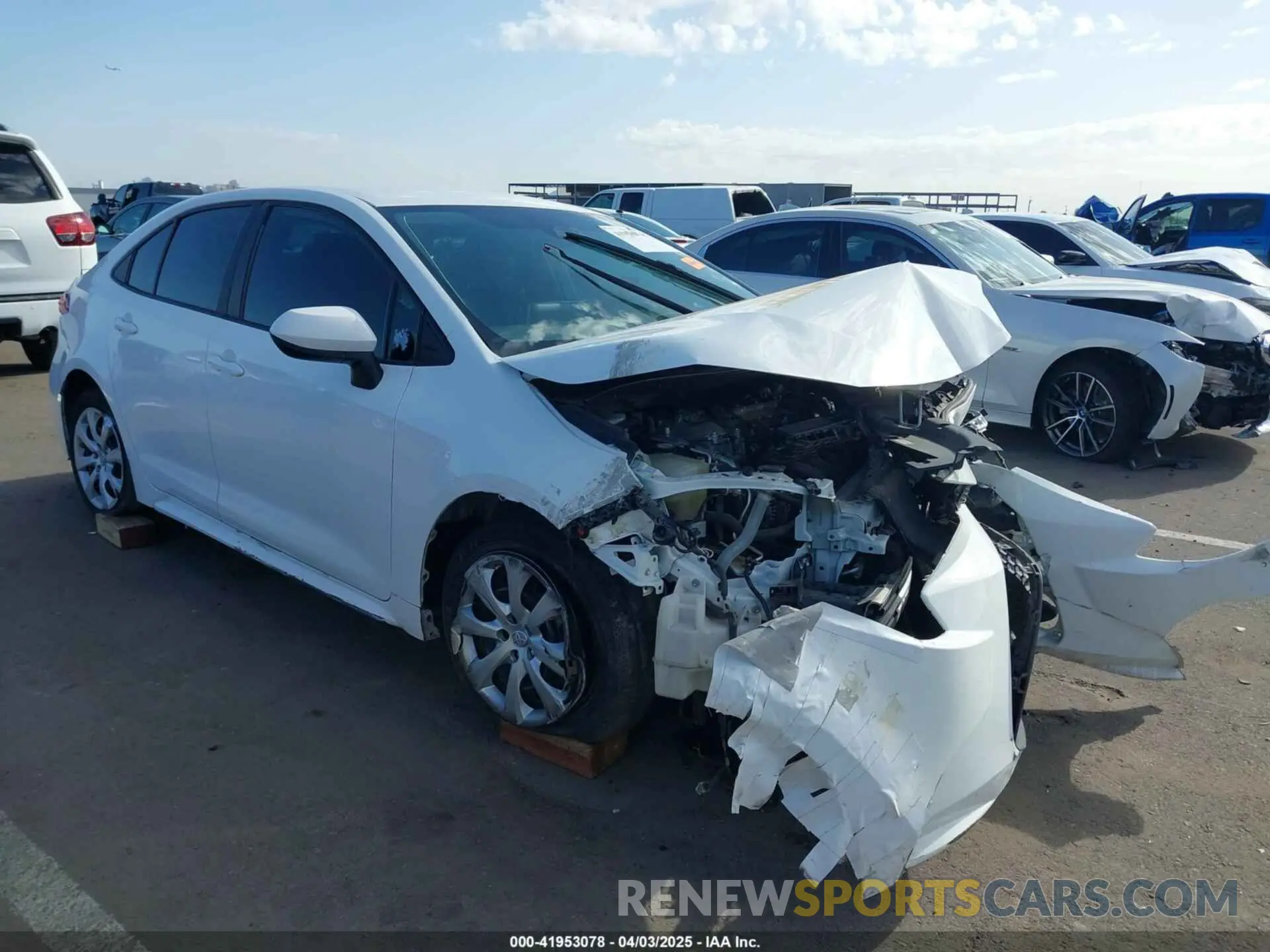 1 fotografías del automóvil dañado 5YFEPRAE4LP129949 TOYOTA COROLLA 2020