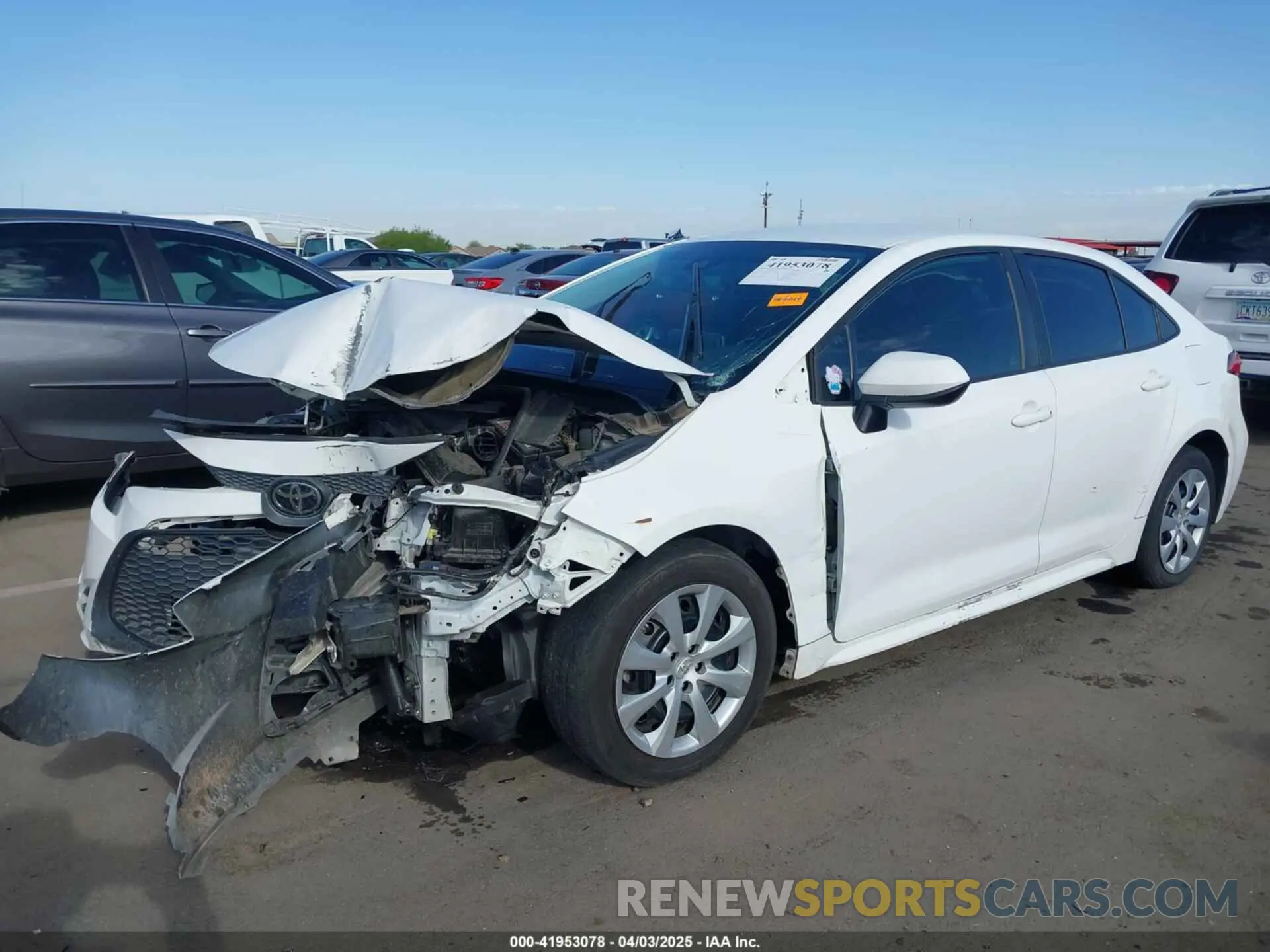 6 fotografías del automóvil dañado 5YFEPRAE4LP129949 TOYOTA COROLLA 2020