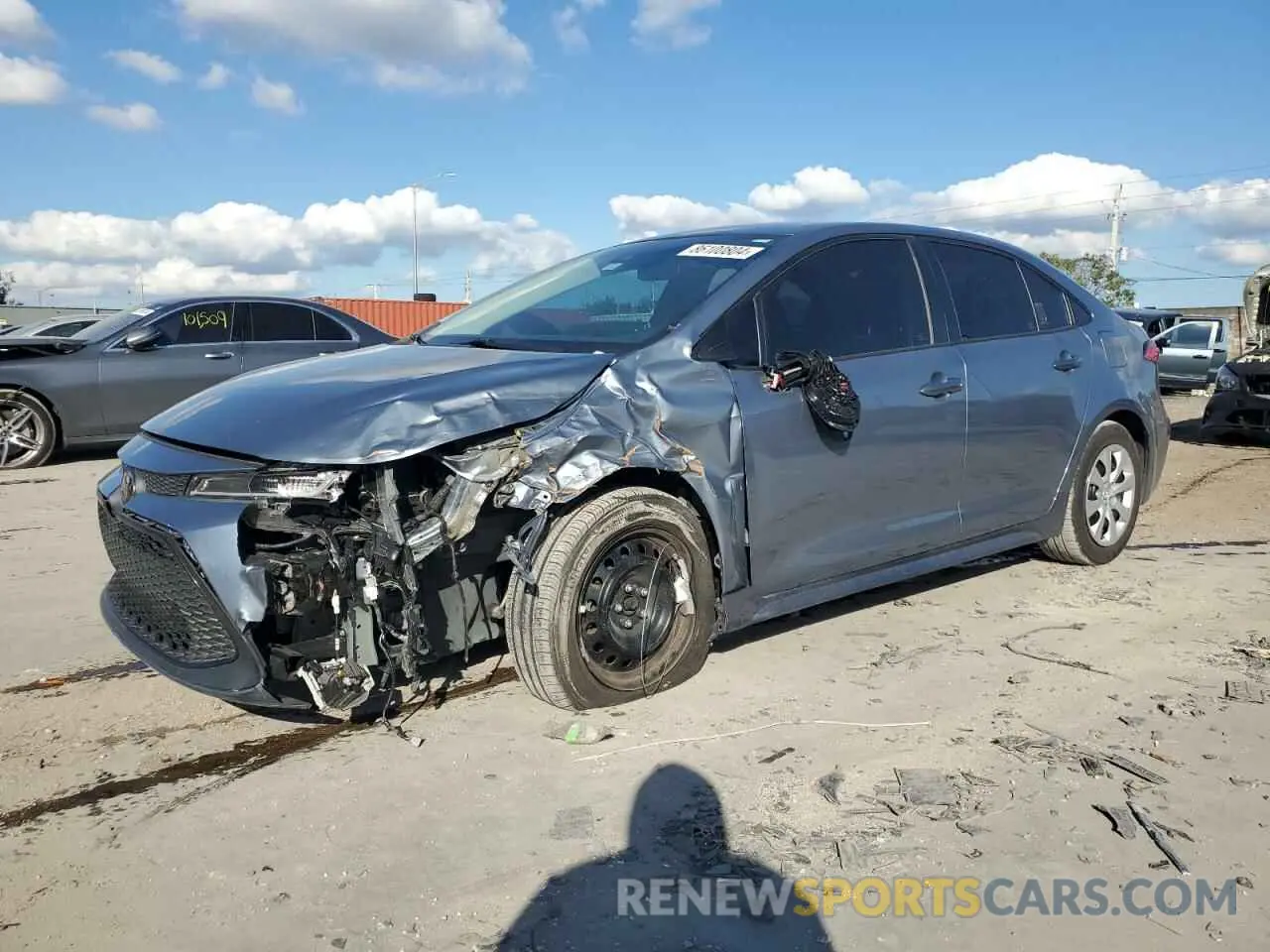 1 fotografías del automóvil dañado 5YFEPRAE4LP135654 TOYOTA COROLLA 2020