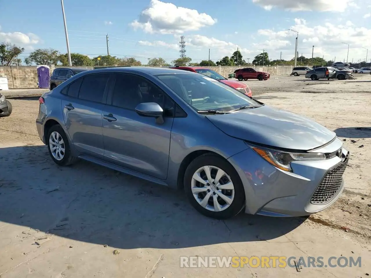 4 fotografías del automóvil dañado 5YFEPRAE4LP135654 TOYOTA COROLLA 2020