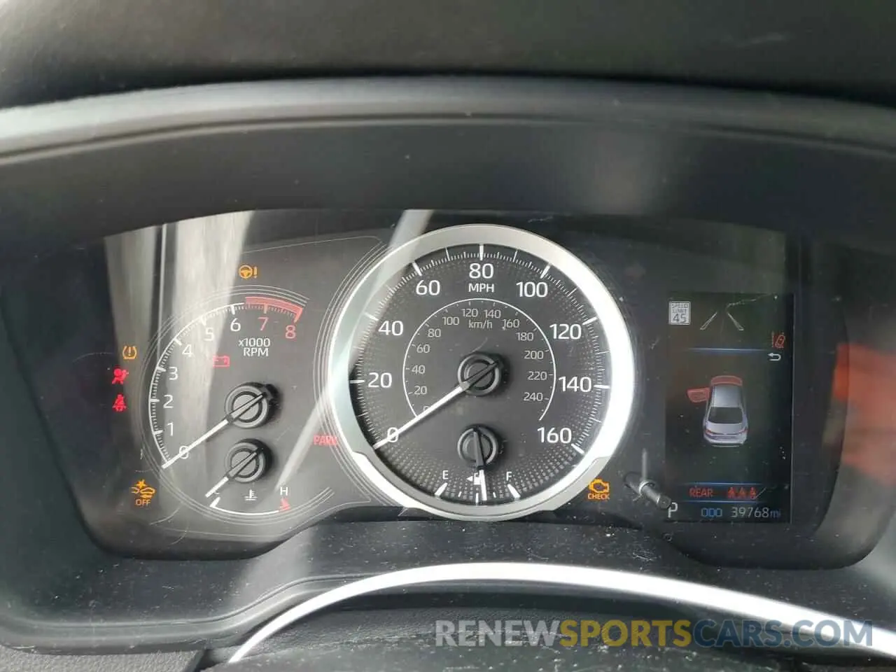9 fotografías del automóvil dañado 5YFEPRAE4LP136075 TOYOTA COROLLA 2020