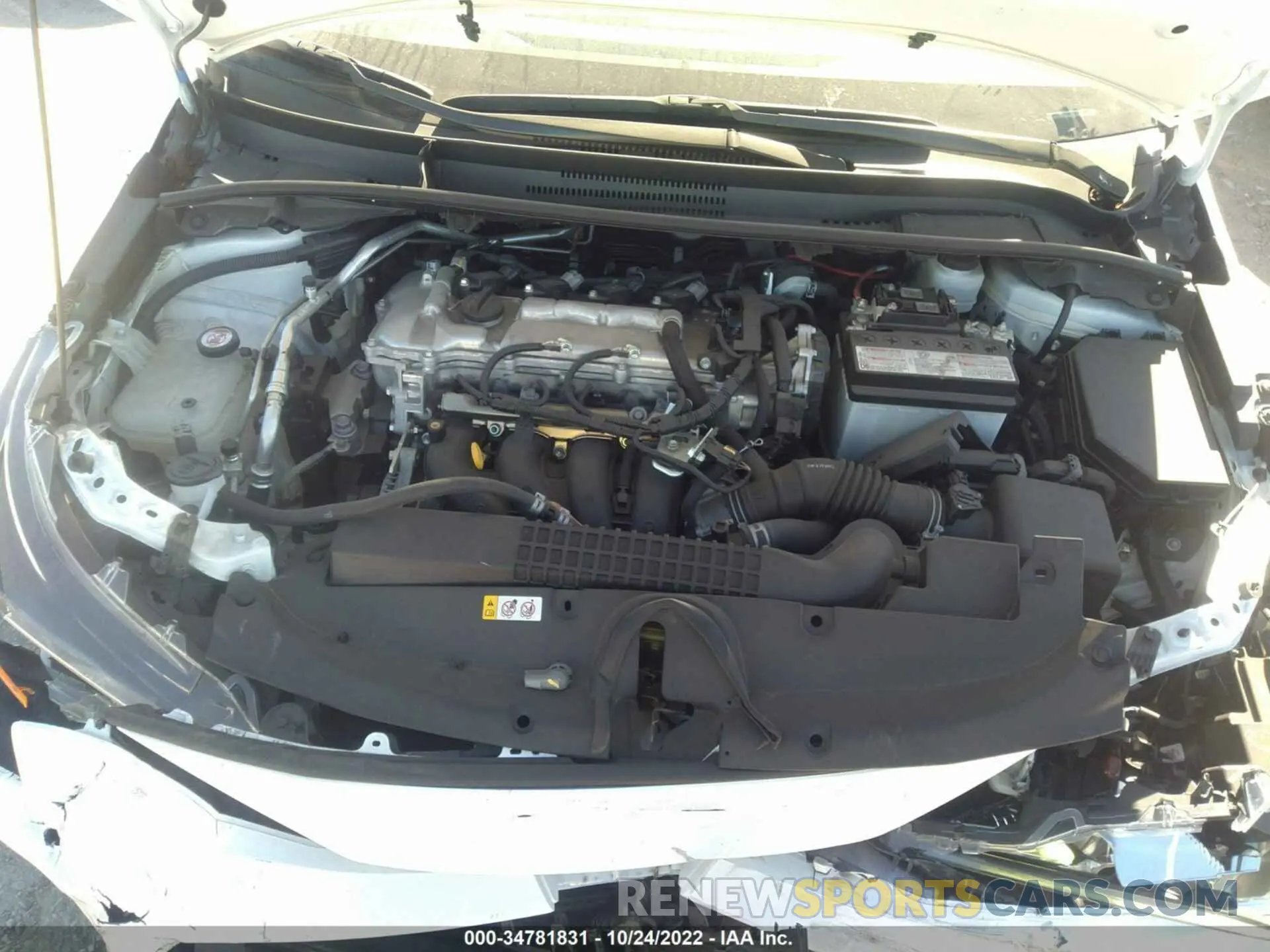 10 fotografías del automóvil dañado 5YFEPRAE4LP138165 TOYOTA COROLLA 2020