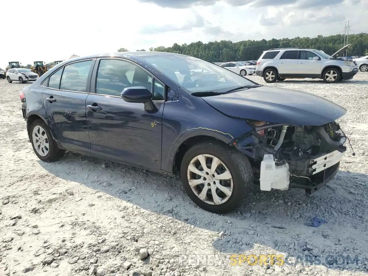 4 fotografías del automóvil dañado 5YFEPRAE4LP145083 TOYOTA COROLLA 2020