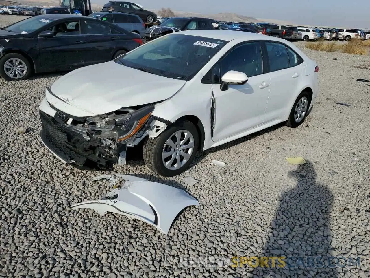 1 fotografías del automóvil dañado 5YFEPRAE5LP027639 TOYOTA COROLLA 2020