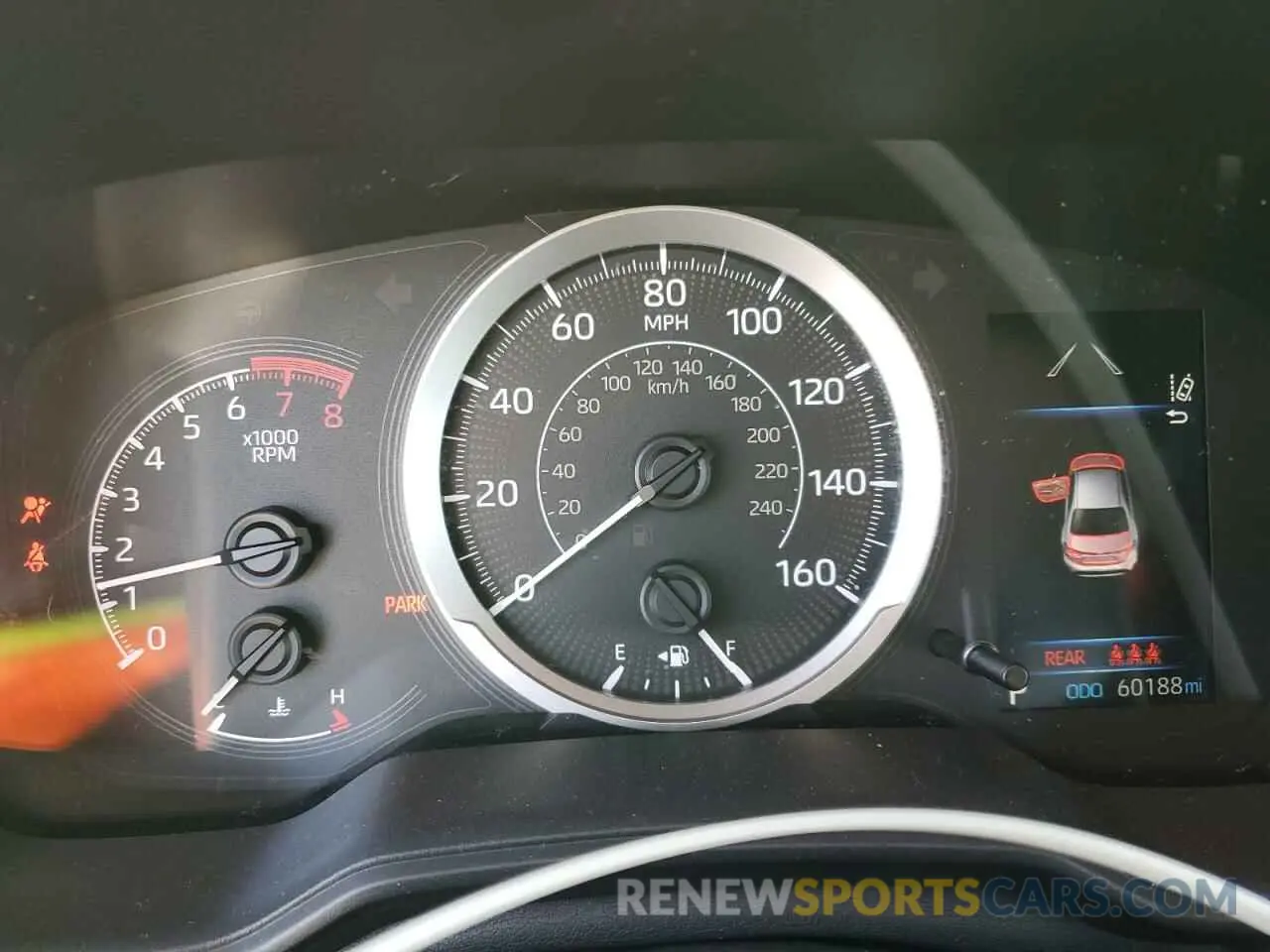 9 fotografías del automóvil dañado 5YFEPRAE5LP027639 TOYOTA COROLLA 2020