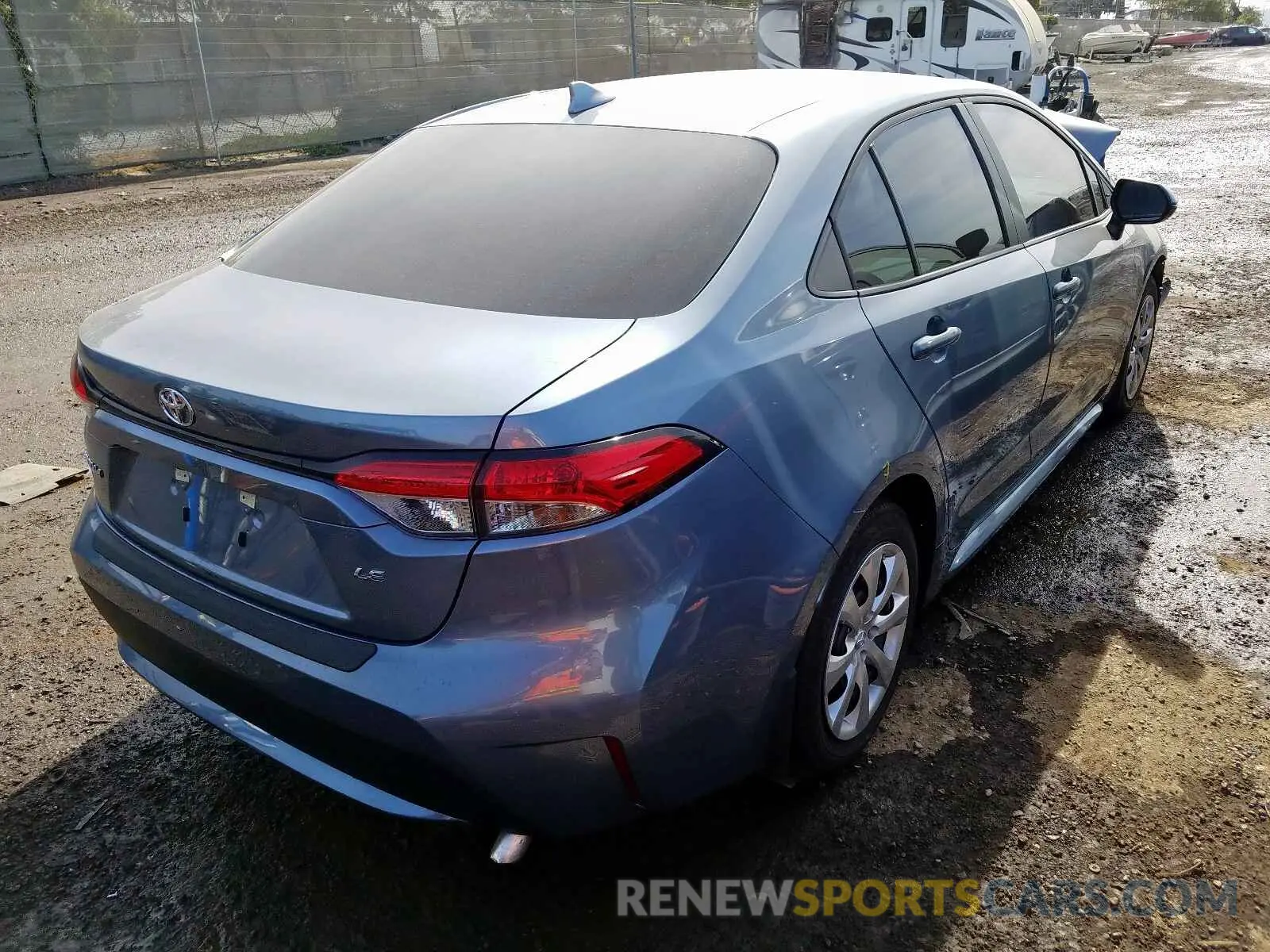 4 fotografías del automóvil dañado 5YFEPRAE5LP030959 TOYOTA COROLLA 2020