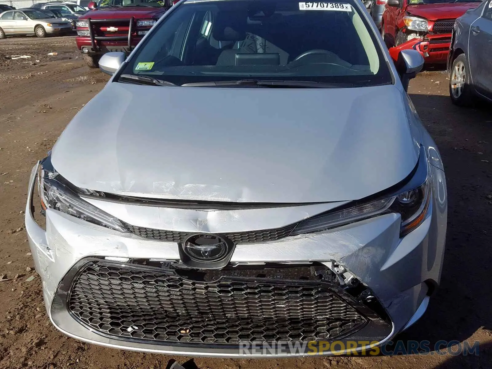 9 fotografías del automóvil dañado 5YFEPRAE5LP035708 TOYOTA COROLLA 2020
