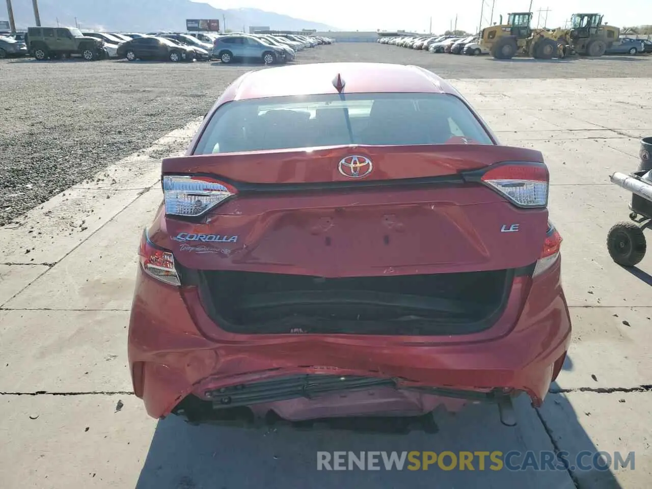 6 fotografías del automóvil dañado 5YFEPRAE5LP051097 TOYOTA COROLLA 2020