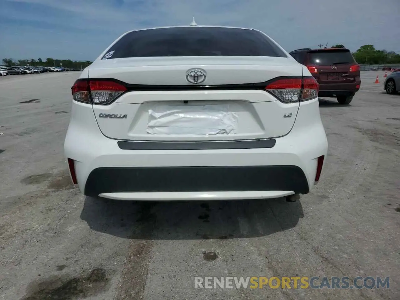 6 fotografías del automóvil dañado 5YFEPRAE5LP053528 TOYOTA COROLLA 2020