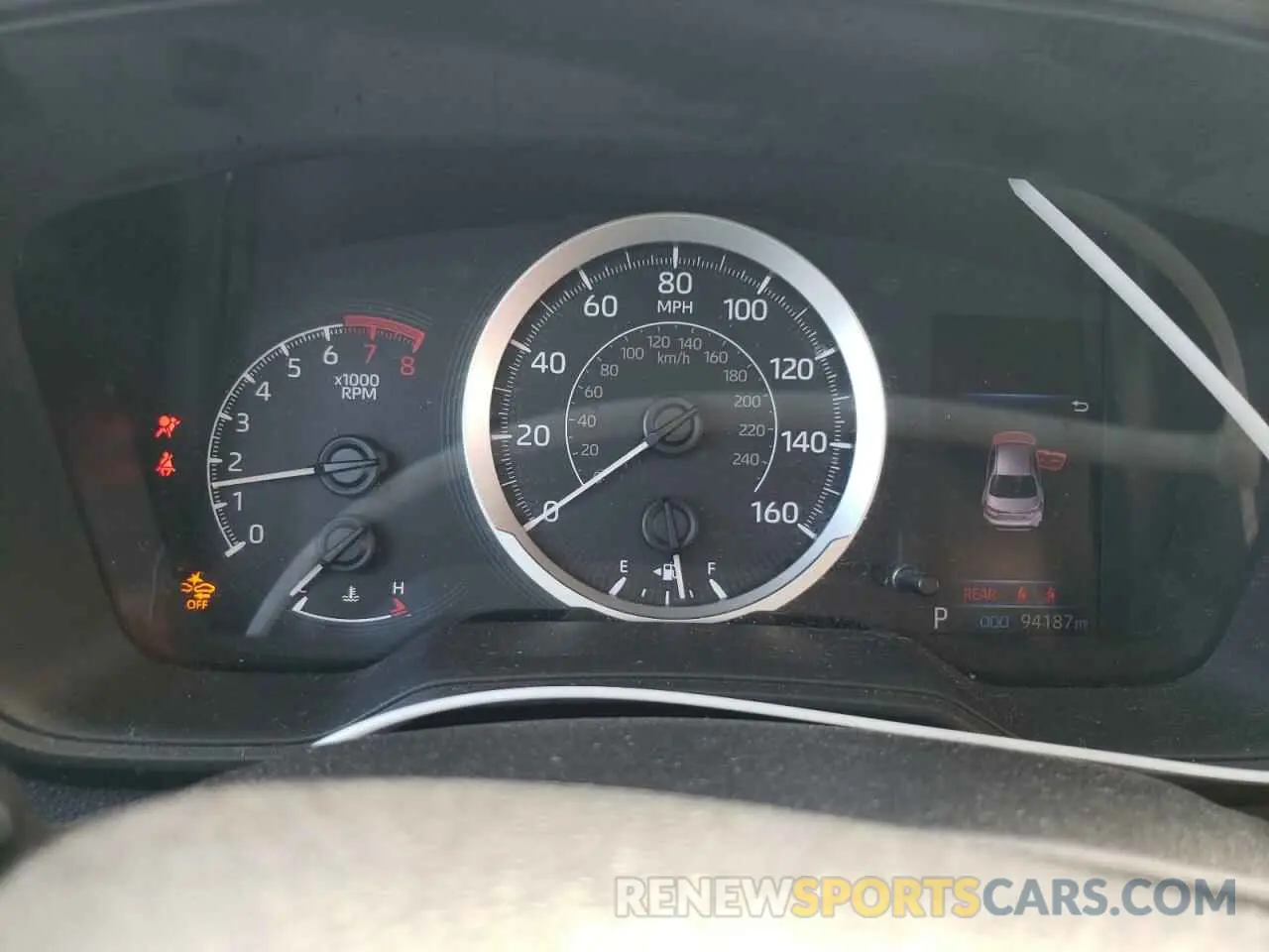 9 fotografías del automóvil dañado 5YFEPRAE5LP053528 TOYOTA COROLLA 2020