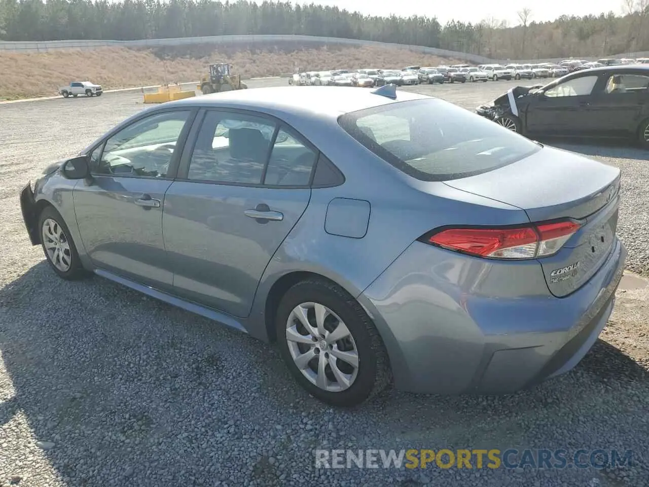 2 fotografías del automóvil dañado 5YFEPRAE5LP069244 TOYOTA COROLLA 2020