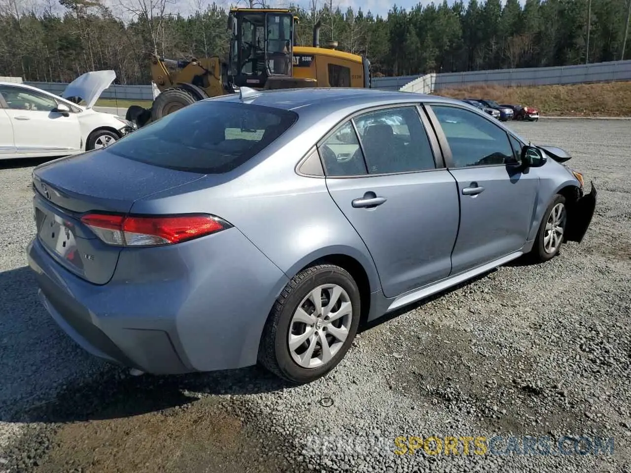 3 fotografías del automóvil dañado 5YFEPRAE5LP069244 TOYOTA COROLLA 2020