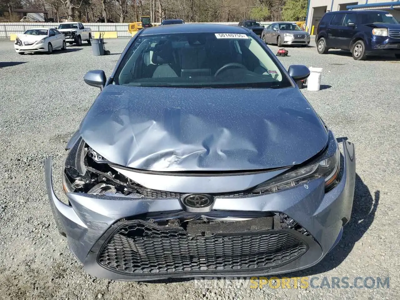 5 fotografías del automóvil dañado 5YFEPRAE5LP069244 TOYOTA COROLLA 2020