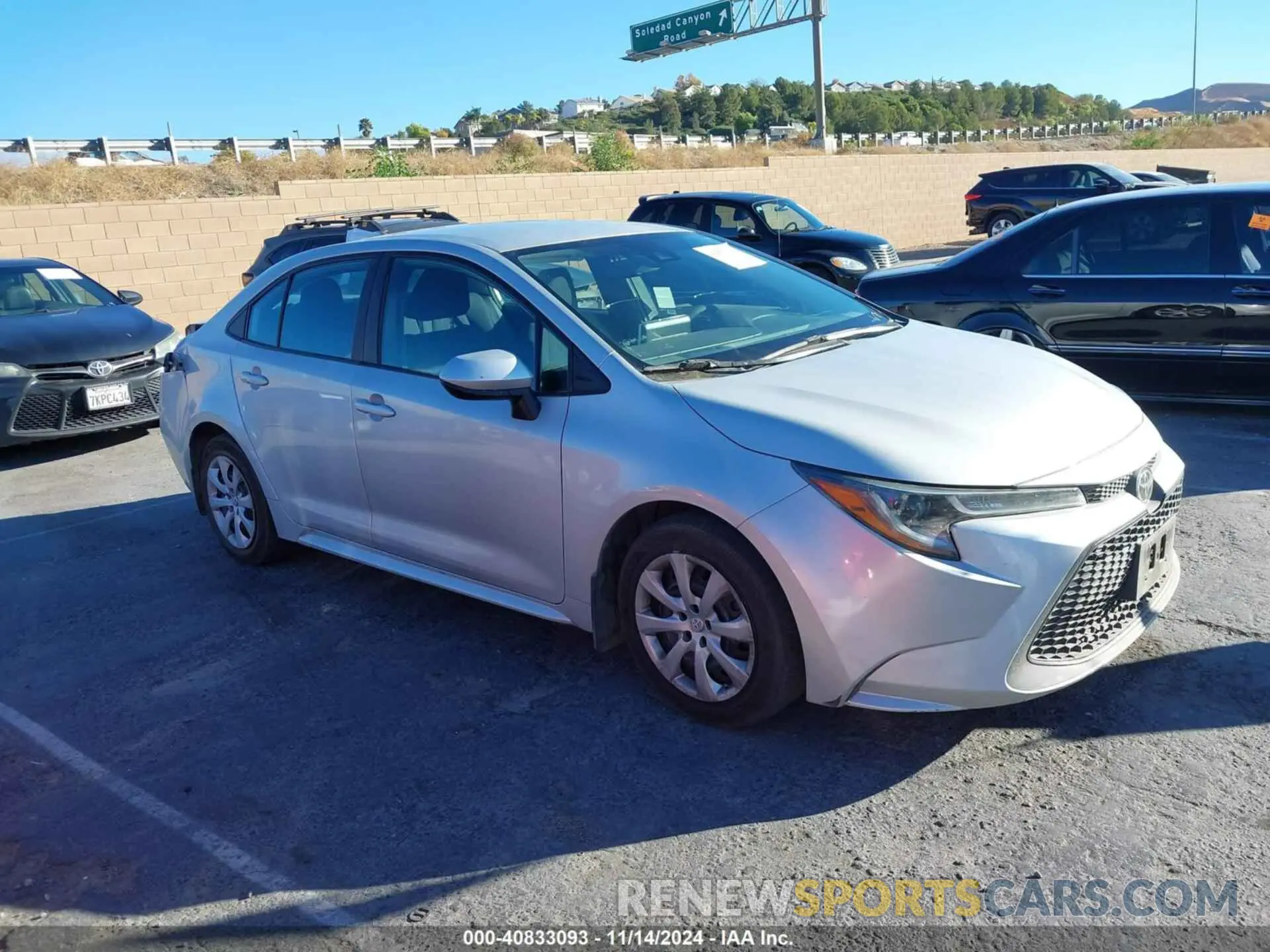 1 fotografías del automóvil dañado 5YFEPRAE5LP069714 TOYOTA COROLLA 2020