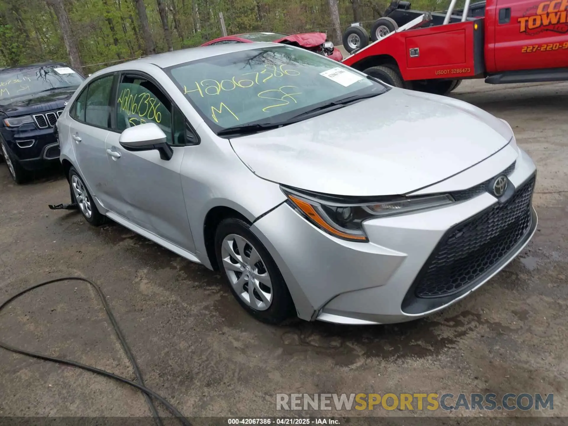 1 fotografías del automóvil dañado 5YFEPRAE5LP070006 TOYOTA COROLLA 2020
