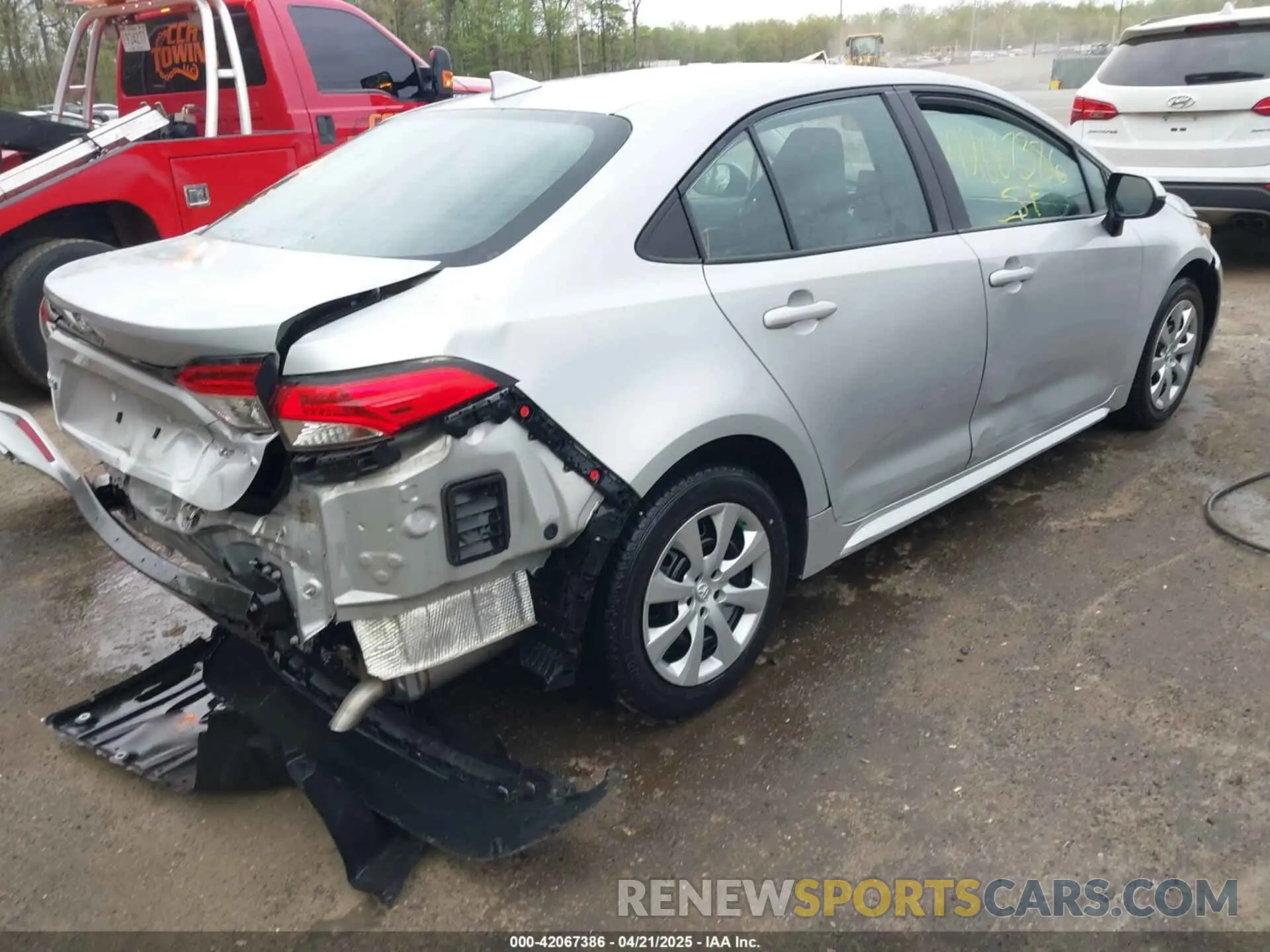 4 fotografías del automóvil dañado 5YFEPRAE5LP070006 TOYOTA COROLLA 2020