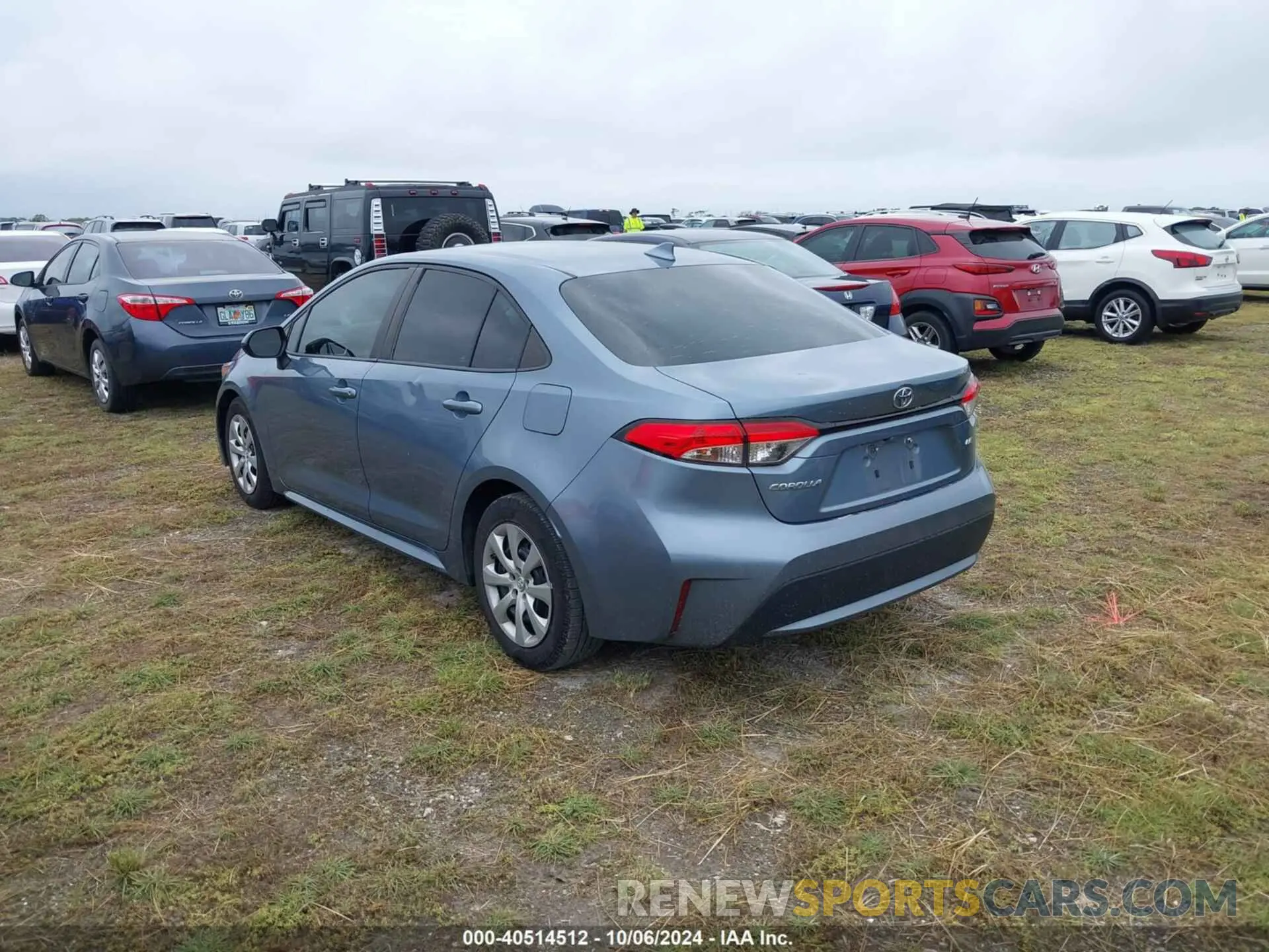 3 fotografías del automóvil dañado 5YFEPRAE5LP071849 TOYOTA COROLLA 2020