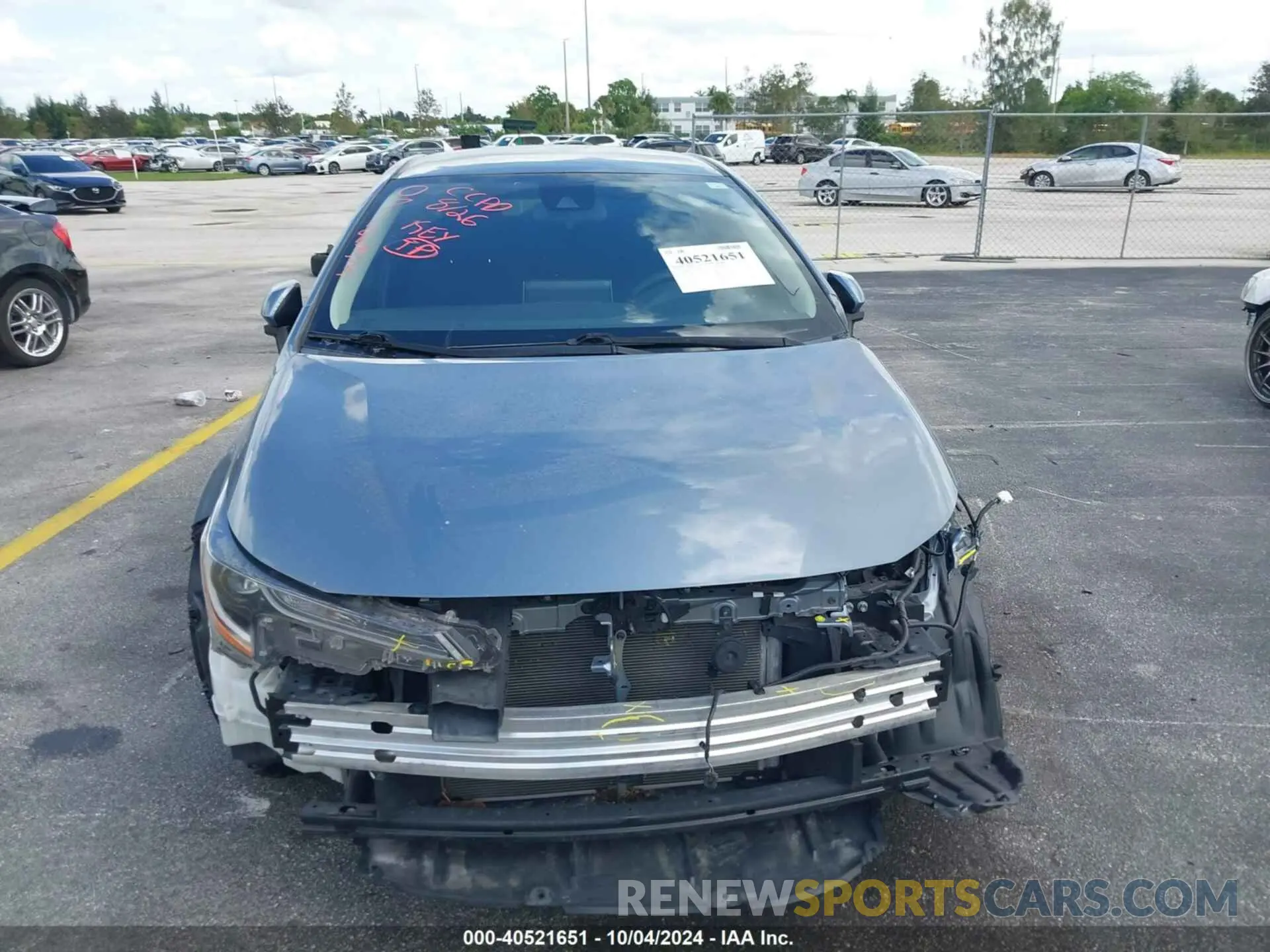 13 fotografías del automóvil dañado 5YFEPRAE5LP071933 TOYOTA COROLLA 2020