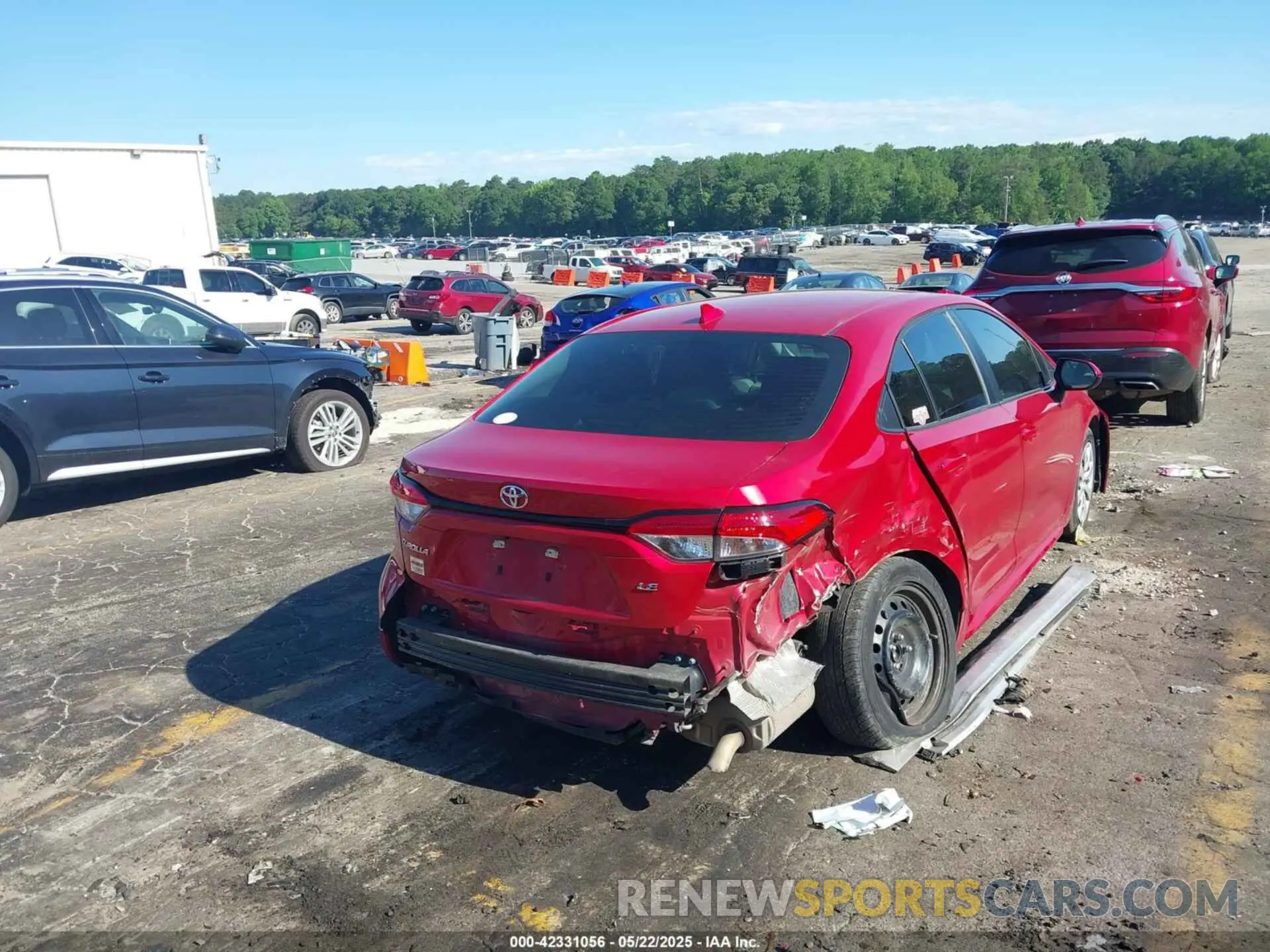 4 fotografías del automóvil dañado 5YFEPRAE5LP087730 TOYOTA COROLLA 2020