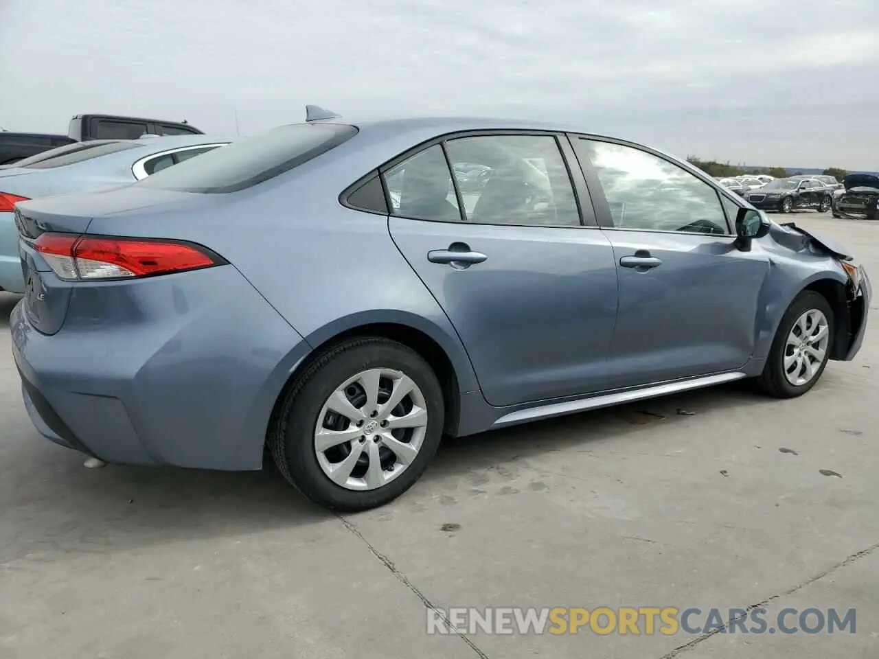 3 fotografías del automóvil dañado 5YFEPRAE5LP089316 TOYOTA COROLLA 2020