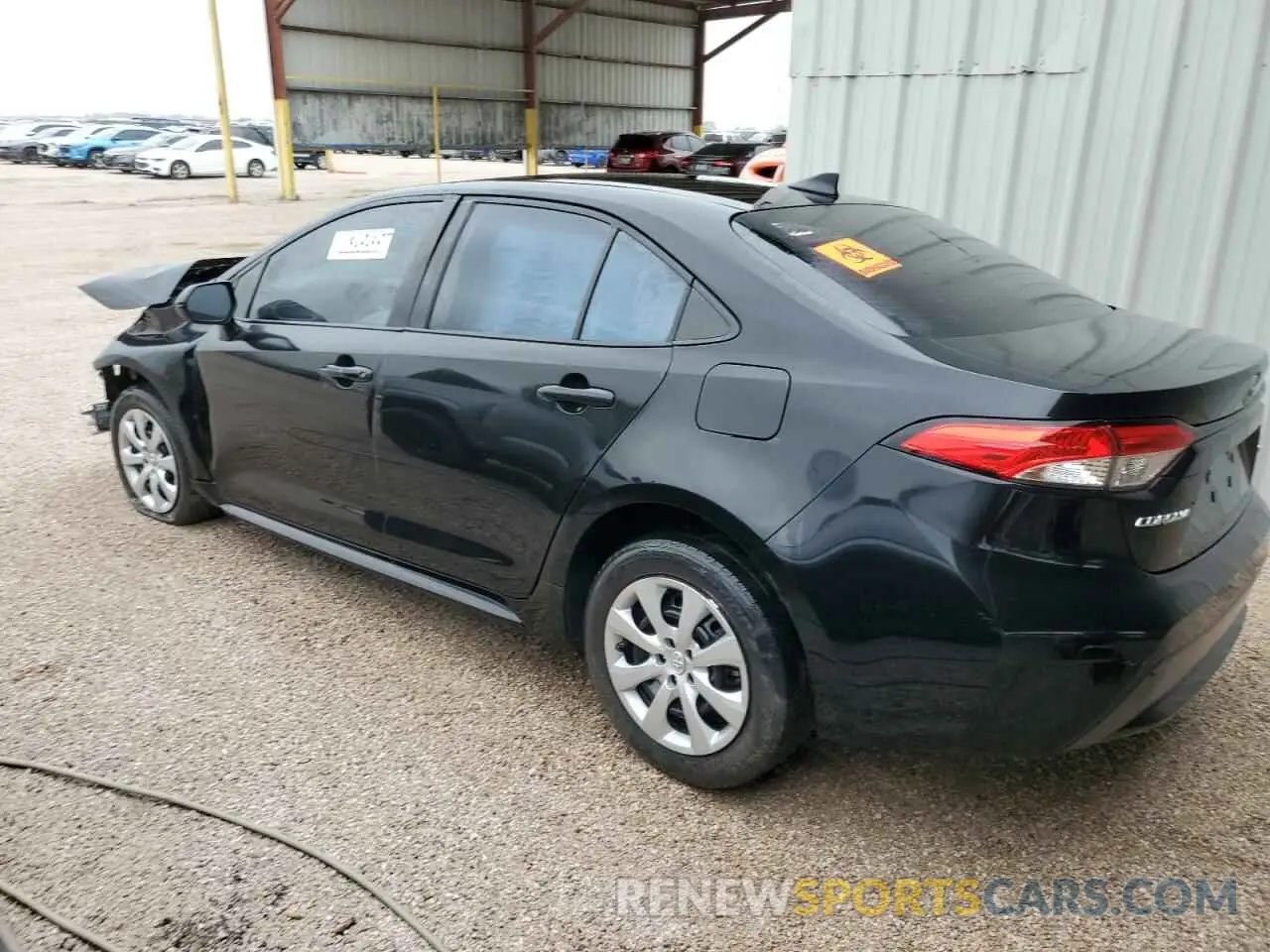 2 fotografías del automóvil dañado 5YFEPRAE5LP089364 TOYOTA COROLLA 2020