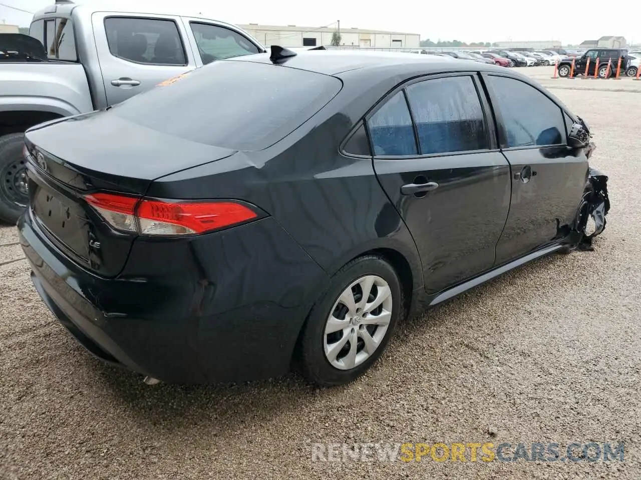 3 fotografías del automóvil dañado 5YFEPRAE5LP089364 TOYOTA COROLLA 2020