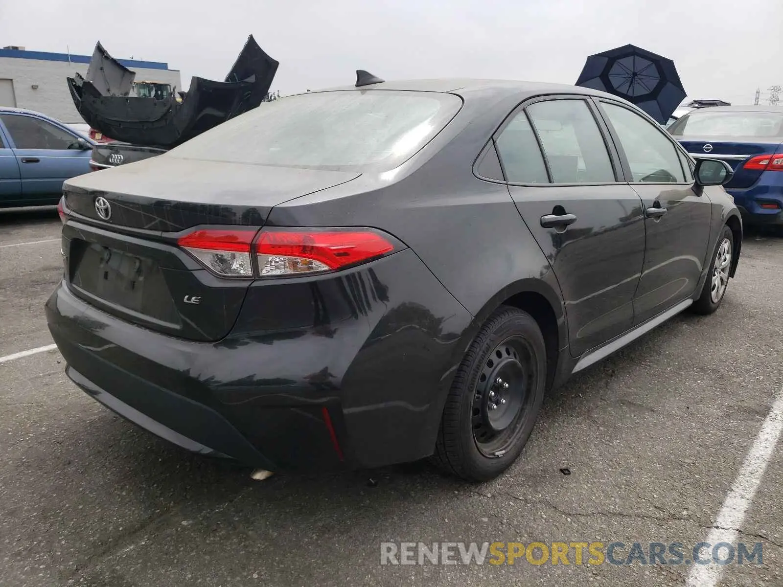 4 fotografías del automóvil dañado 5YFEPRAE5LP096427 TOYOTA COROLLA 2020