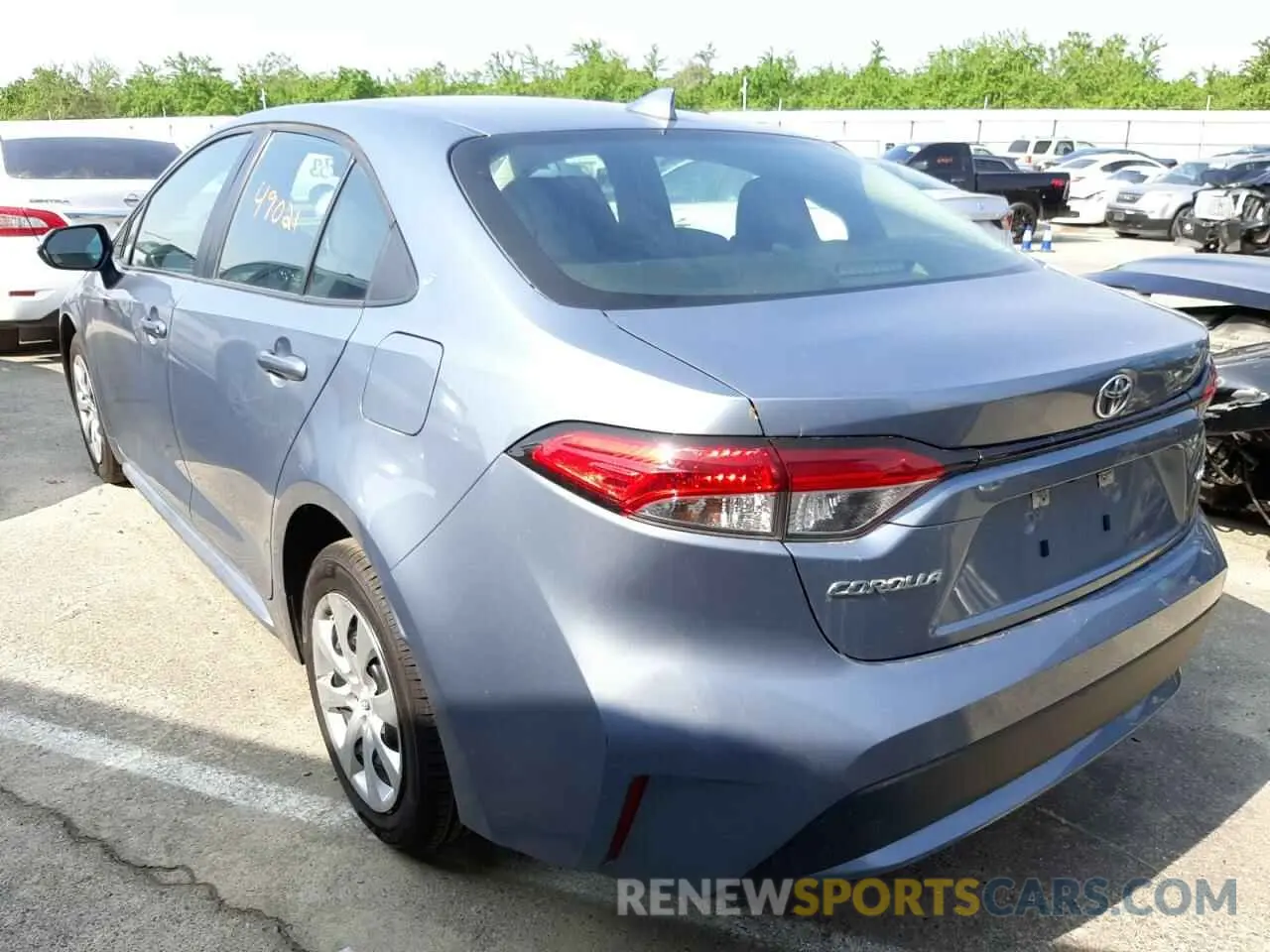 3 fotografías del automóvil dañado 5YFEPRAE5LP098209 TOYOTA COROLLA 2020