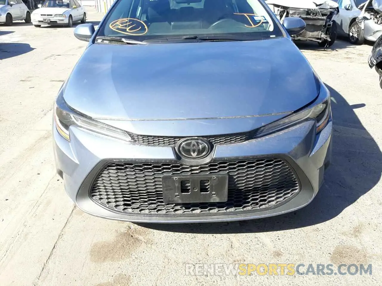 9 fotografías del automóvil dañado 5YFEPRAE5LP098209 TOYOTA COROLLA 2020