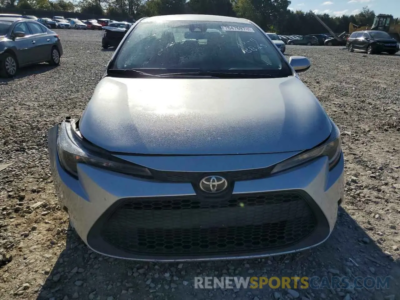 5 fotografías del automóvil dañado 5YFEPRAE5LP098825 TOYOTA COROLLA 2020