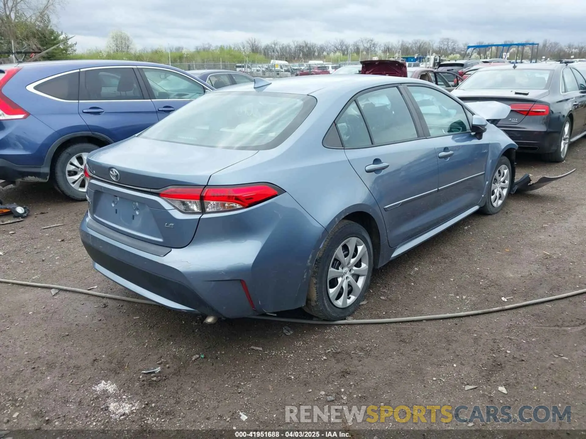 4 fotografías del automóvil dañado 5YFEPRAE5LP101660 TOYOTA COROLLA 2020