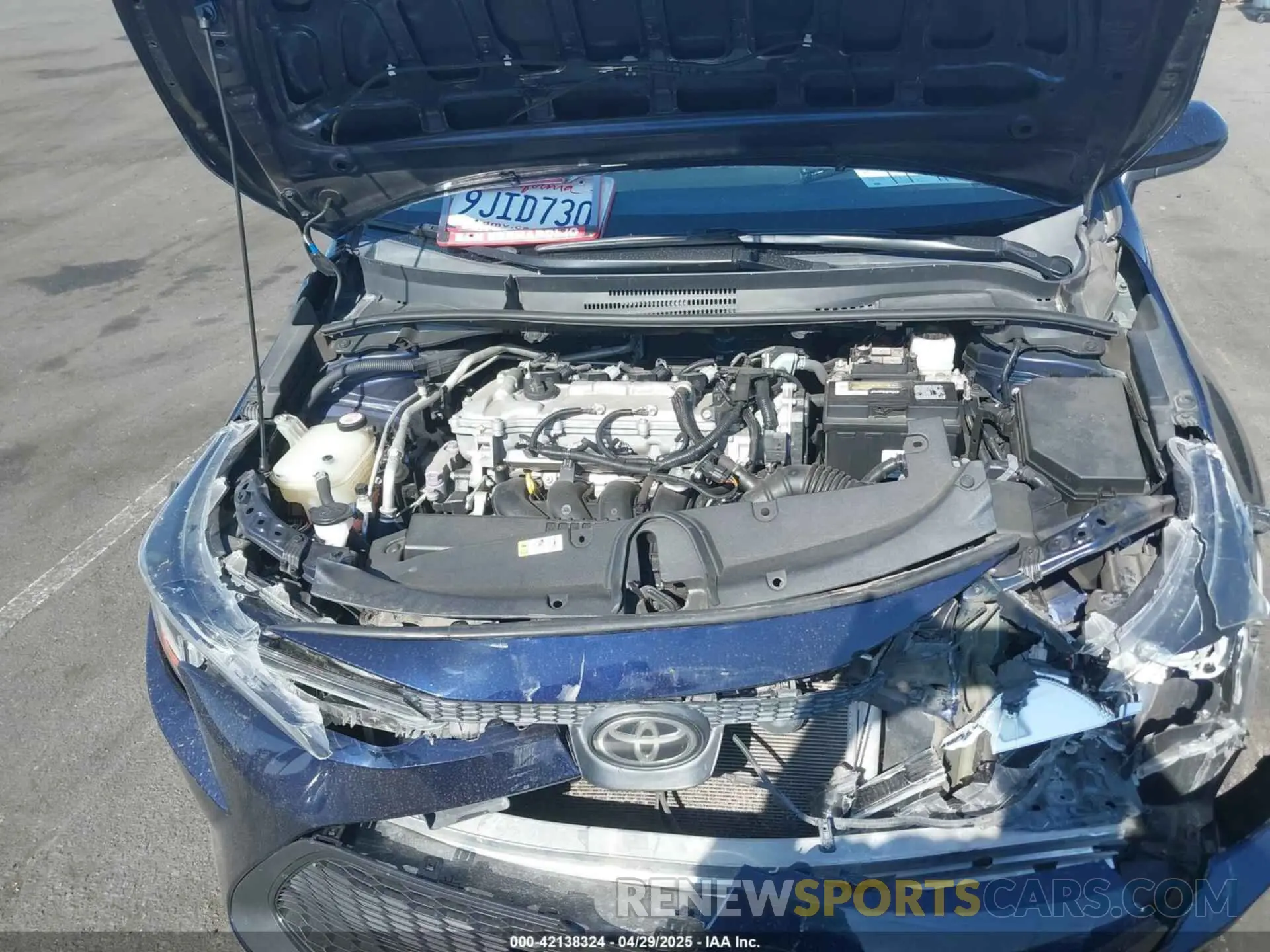 10 fotografías del automóvil dañado 5YFEPRAE5LP104462 TOYOTA COROLLA 2020