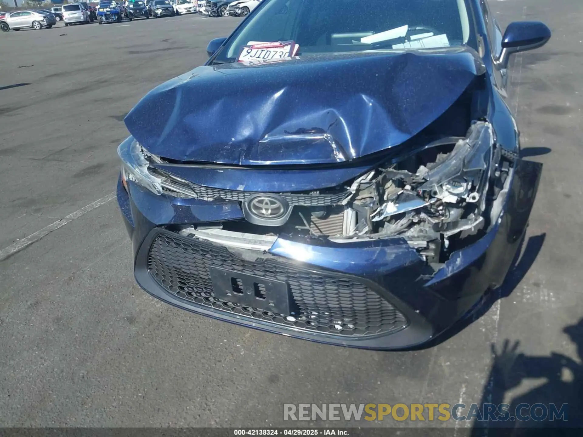 6 fotografías del automóvil dañado 5YFEPRAE5LP104462 TOYOTA COROLLA 2020