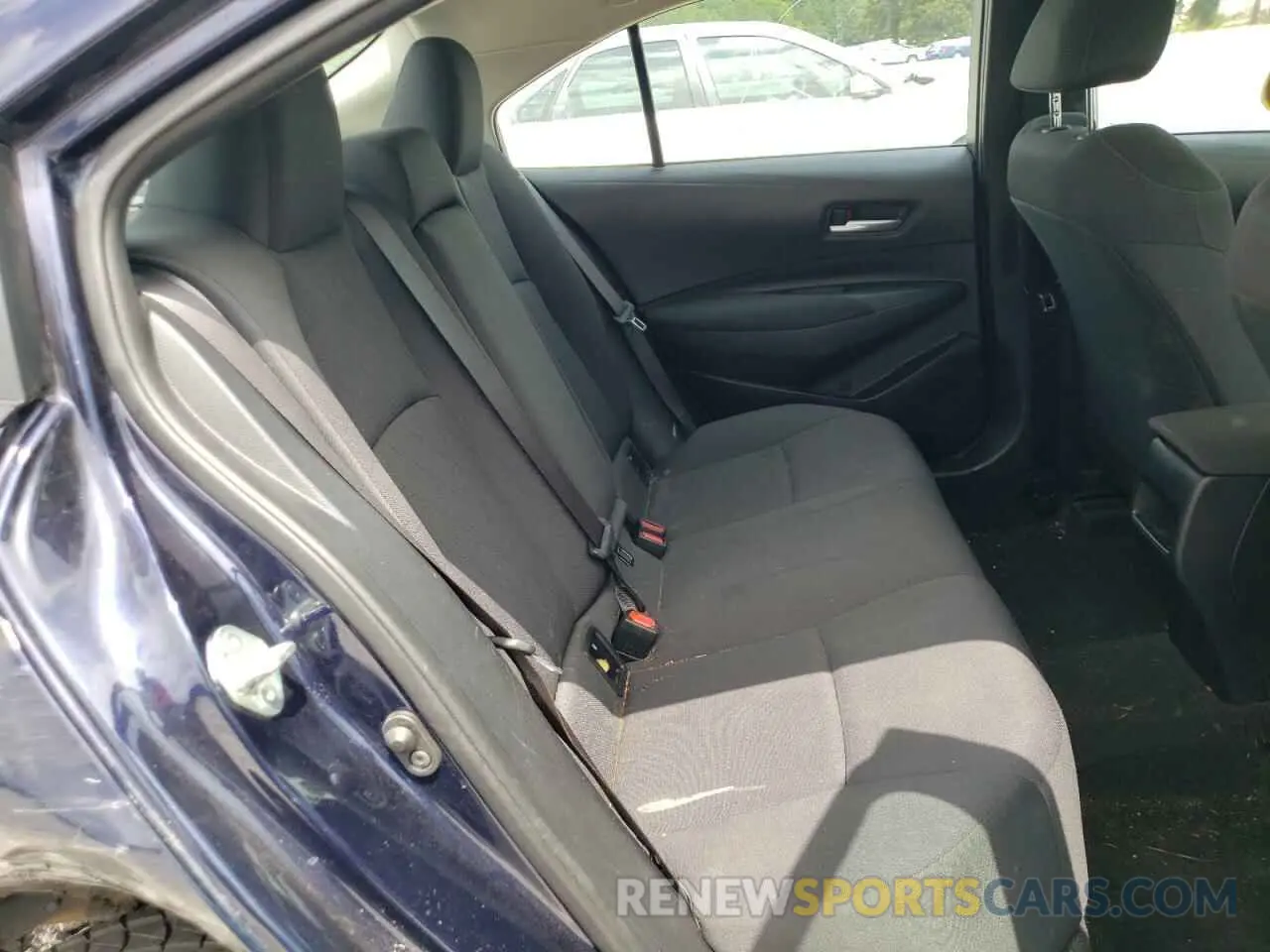 6 fotografías del automóvil dañado 5YFEPRAE5LP105210 TOYOTA COROLLA 2020