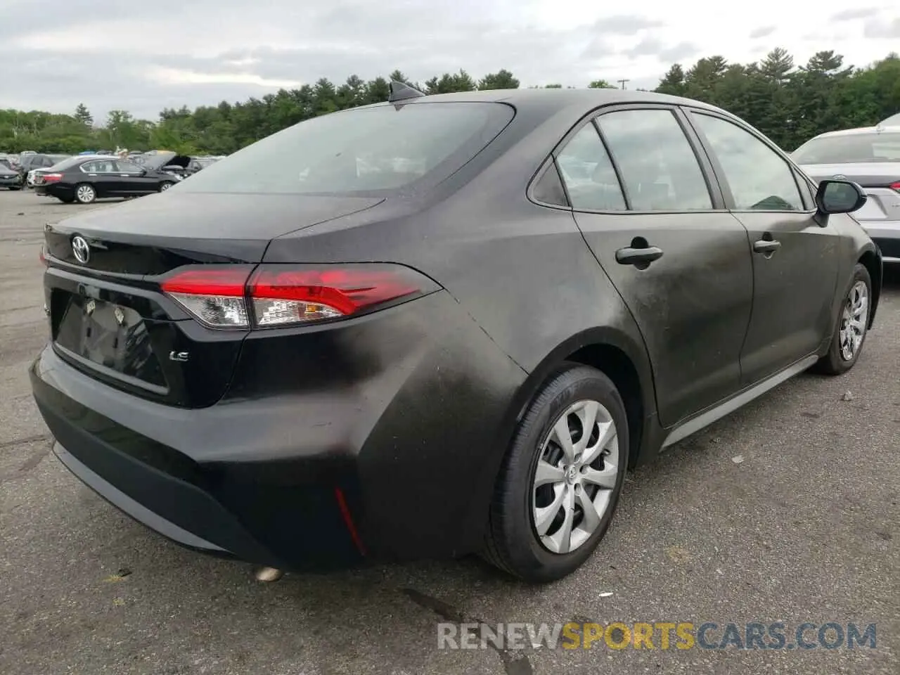 4 fotografías del automóvil dañado 5YFEPRAE5LP105286 TOYOTA COROLLA 2020