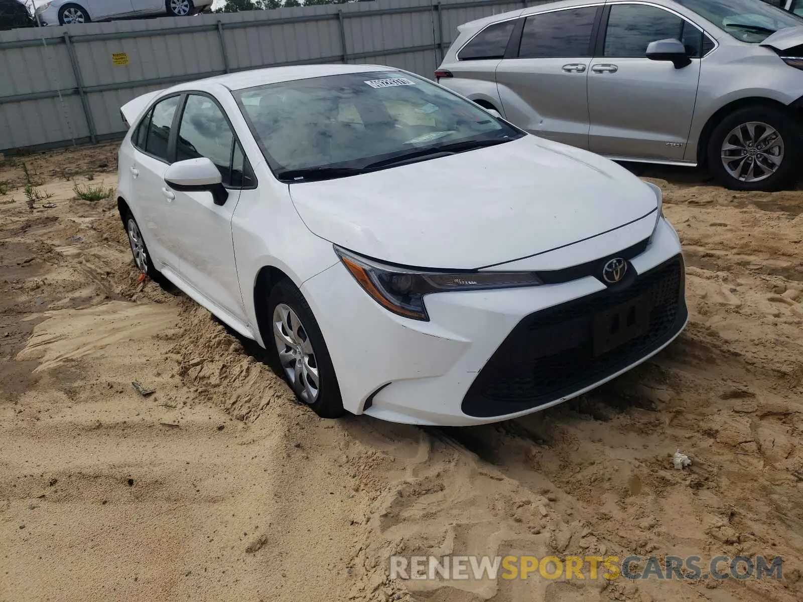 1 fotografías del automóvil dañado 5YFEPRAE5LP117731 TOYOTA COROLLA 2020
