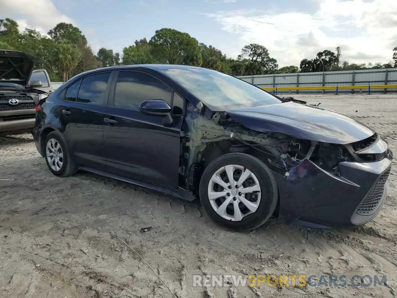 4 fotografías del automóvil dañado 5YFEPRAE5LP140345 TOYOTA COROLLA 2020