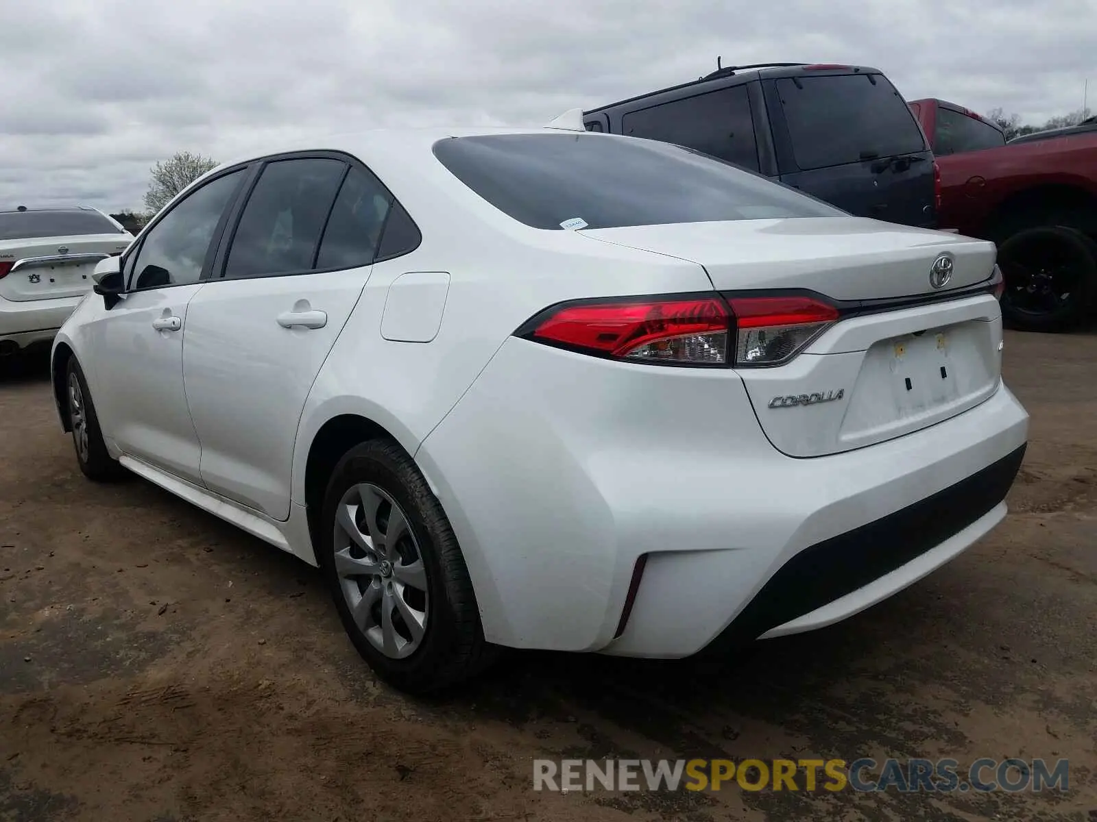 3 fotografías del automóvil dañado 5YFEPRAE5LP140426 TOYOTA COROLLA 2020
