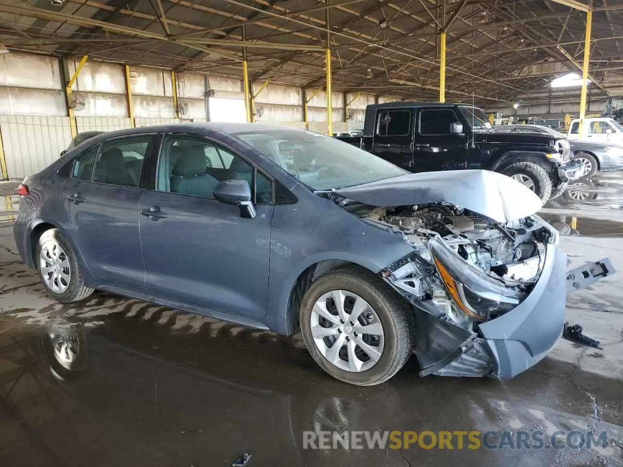 4 fotografías del automóvil dañado 5YFEPRAE6LP004418 TOYOTA COROLLA 2020