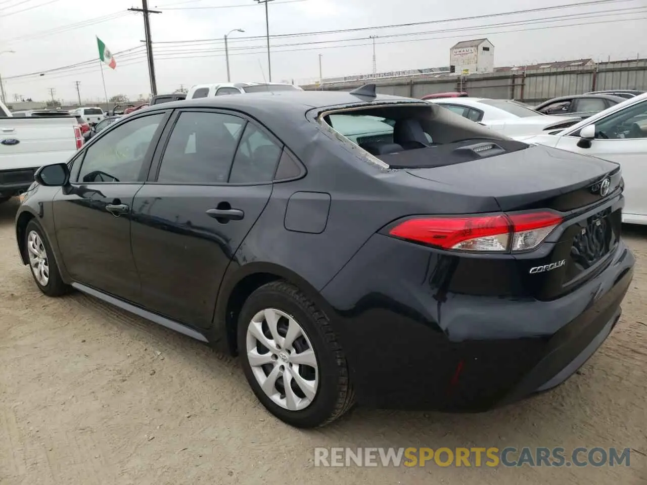3 fotografías del automóvil dañado 5YFEPRAE6LP014169 TOYOTA COROLLA 2020