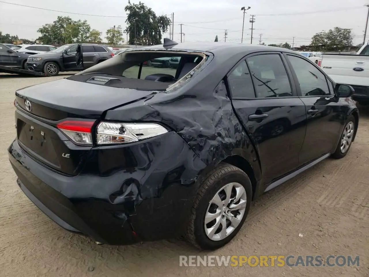 4 fotografías del automóvil dañado 5YFEPRAE6LP014169 TOYOTA COROLLA 2020