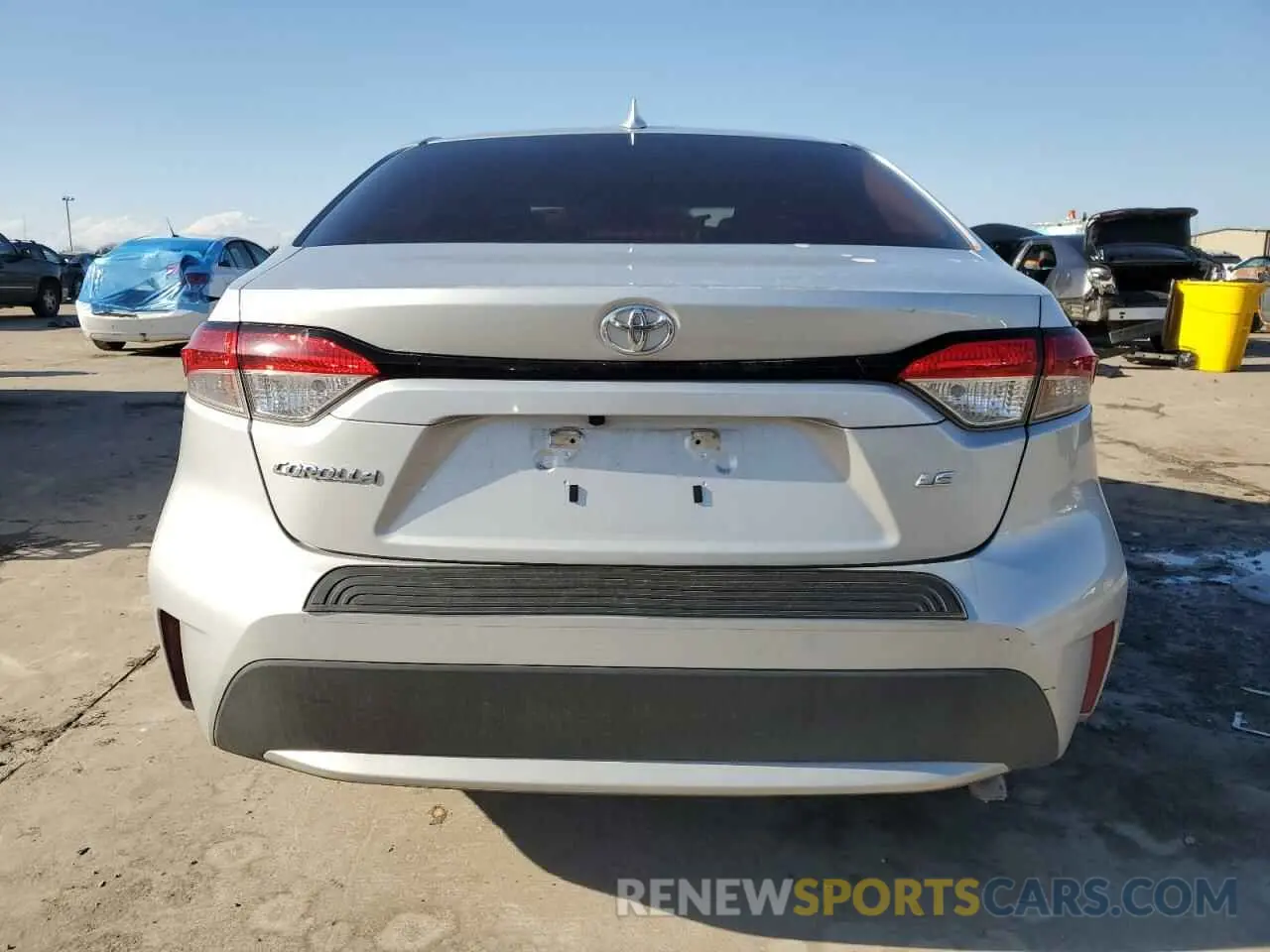 6 fotografías del automóvil dañado 5YFEPRAE6LP030842 TOYOTA COROLLA 2020
