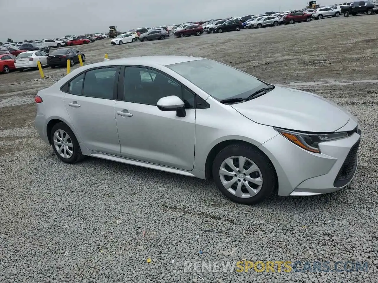 4 fotografías del automóvil dañado 5YFEPRAE6LP032512 TOYOTA COROLLA 2020
