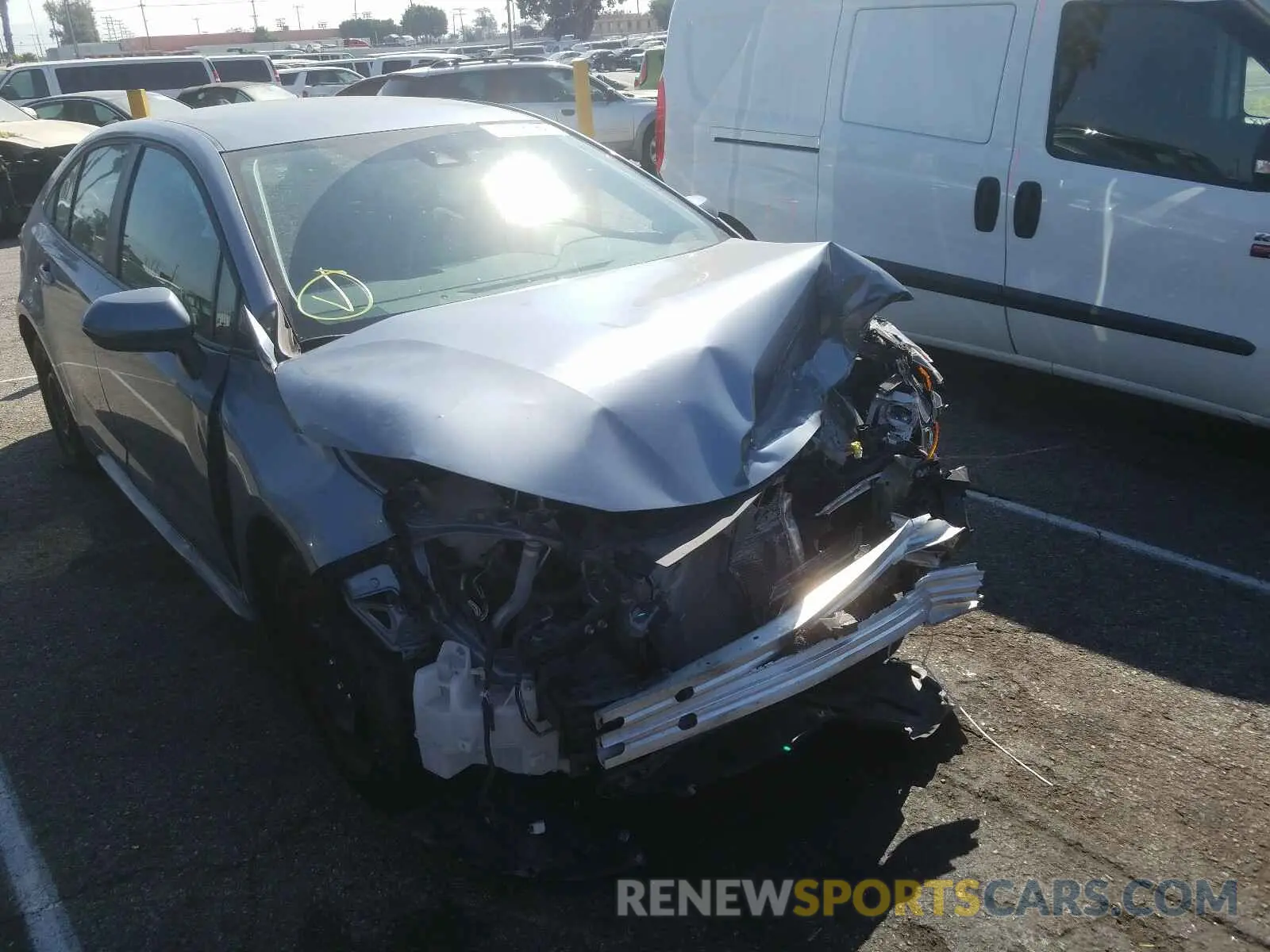 1 fotografías del automóvil dañado 5YFEPRAE6LP035832 TOYOTA COROLLA 2020