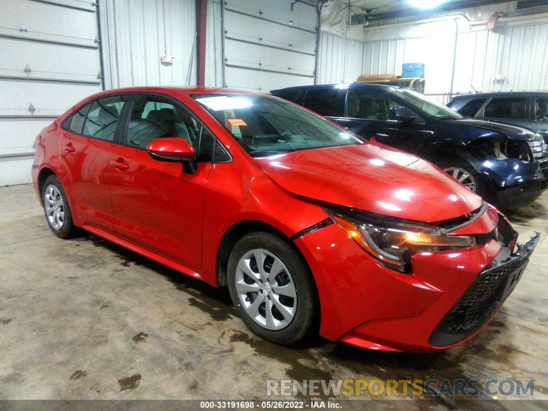 1 fotografías del automóvil dañado 5YFEPRAE6LP073500 TOYOTA COROLLA 2020